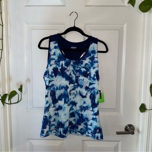 Prince Blue Abstract Racerback Tank Top